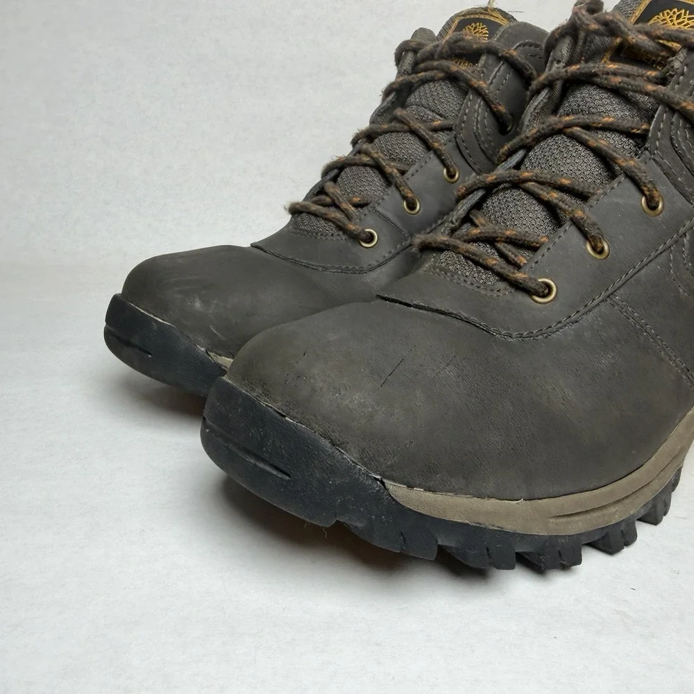 Timberland Timberdry Waterproof Boots Boys Size 6 Brown Leather Lace Up Ankle